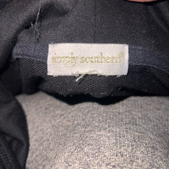 Simply Southern Women Large Mama Bear Black Cowl Neck Pullover‎ Sweatshirt (GS1) - Picture 6 of 6